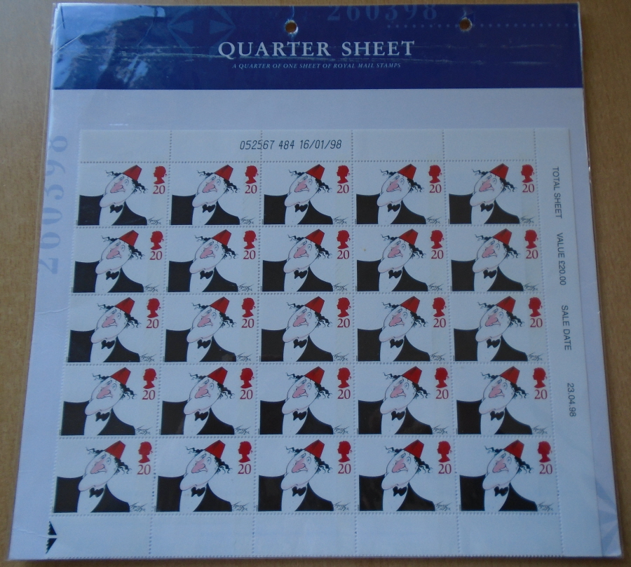 (image for) 1998 British Comedians Quarter Sheet Format Pack - Click Image to Close